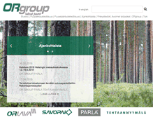 Tablet Screenshot of or-group.fi